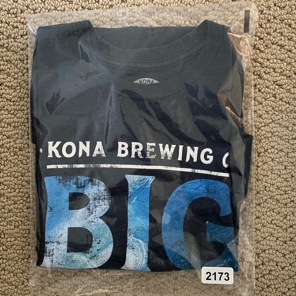 KONA BREWING Big Wave Golden Ale Tee Shirt Men L Large - Picture 5 of 5